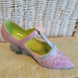 Victorian Ceramic High Heeled Shoe
